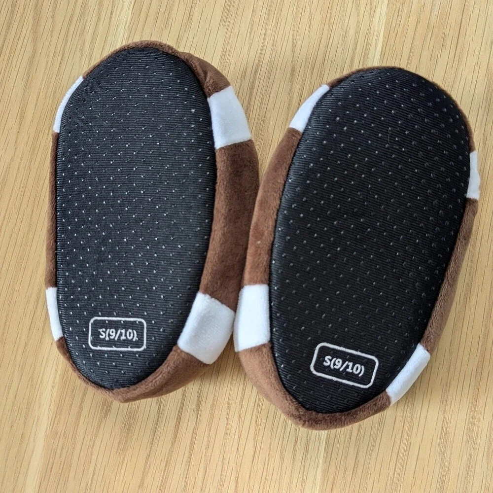NWT Kids Football Plush Mooshy Slippers (Various Sizes Available)